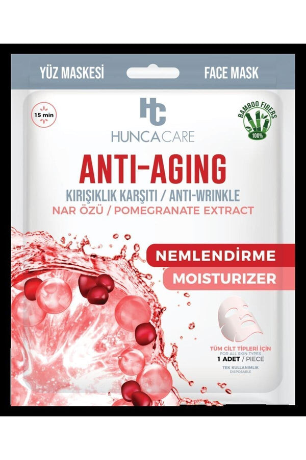 Hunca Care ANTI-AGING KAĞIT YÜZ MASKE – KIRIŞIKLIK KARŞITI ANTI WRINKLE