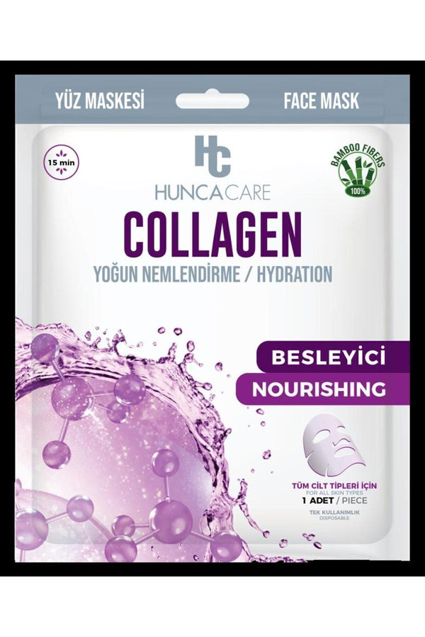 Hunca Care COLLAGEN KAĞIT YÜZ MASKE - YOĞUN NEMLENDİRME/ HYDRATION