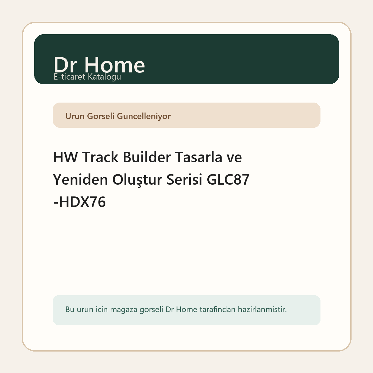 HW Track Builder Tasarla ve Yeniden Oluştur Serisi GLC87 -HDX76