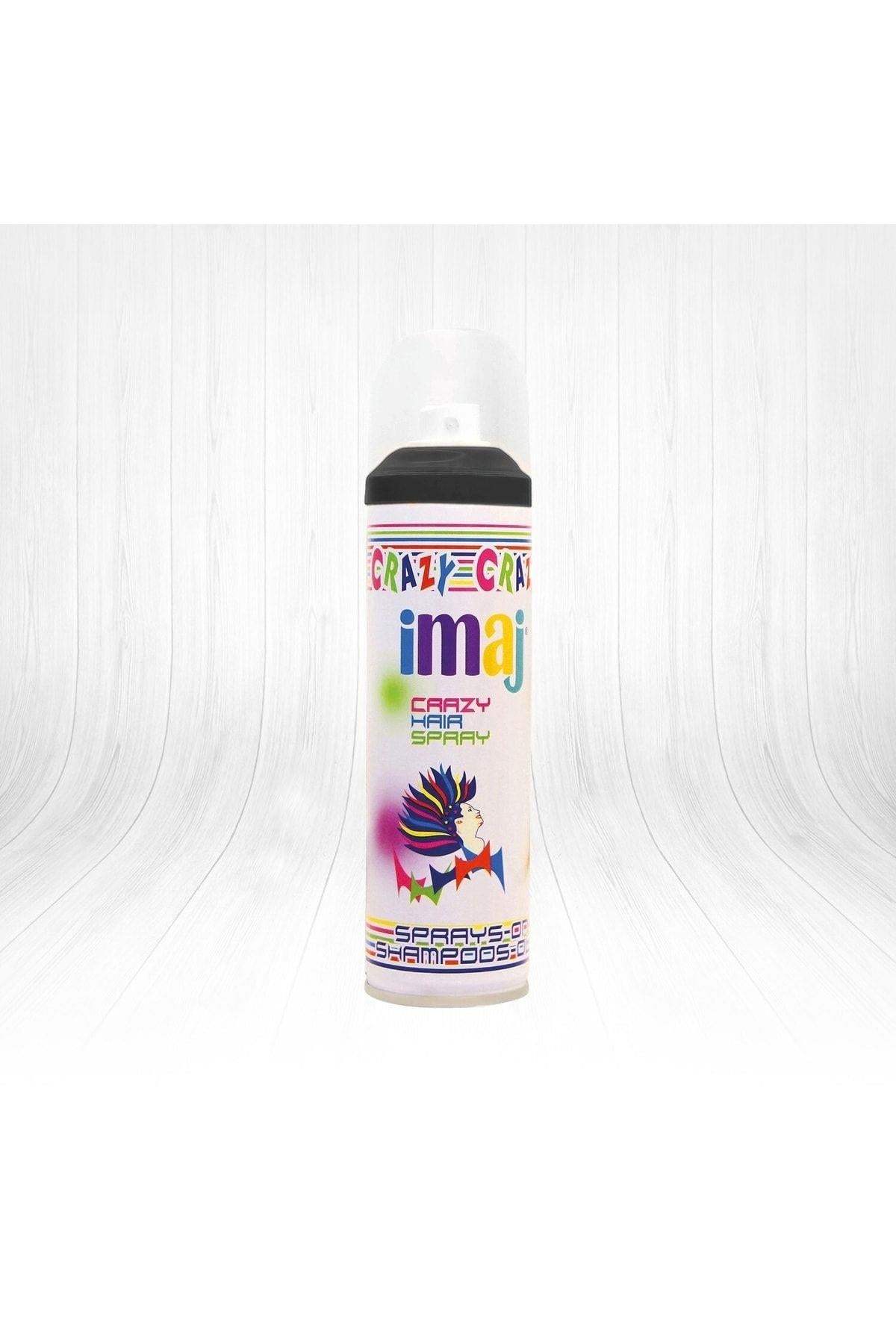 İmaj Crazy Color Renkli Saç Spreyi Siyah 100 ml