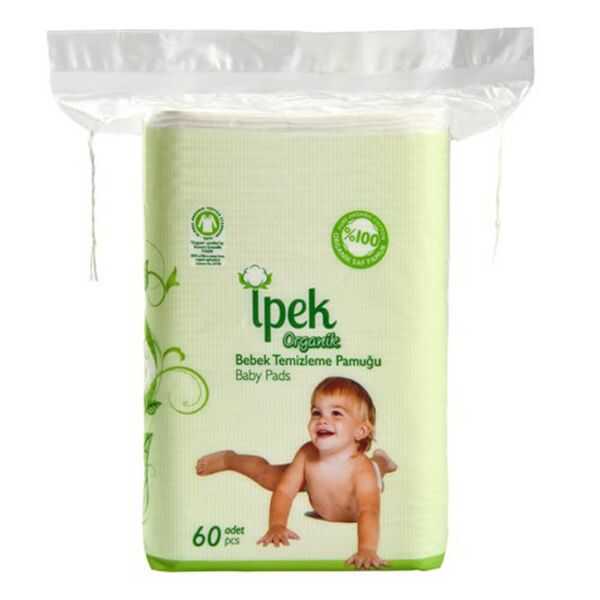 İpek Bebek Organik Temizleme Pedi 60'lı