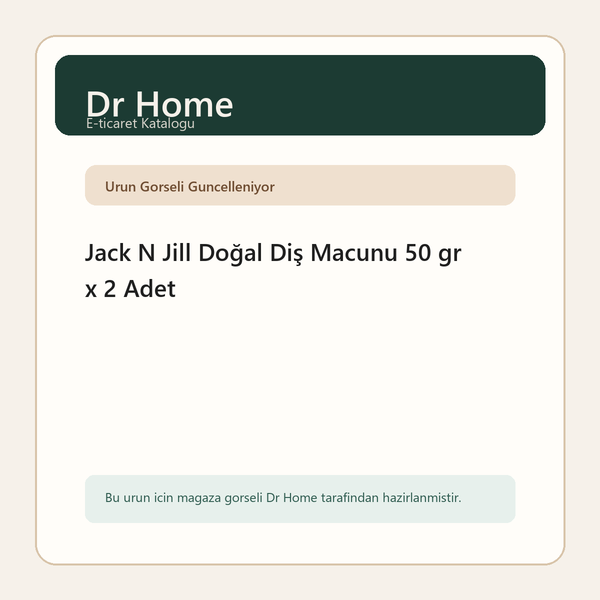 Jack N Jill Doğal Diş Macunu 50 gr x 2 Adet