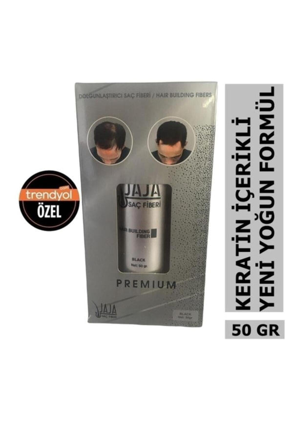 Jaja Premium Jaja Saç Tozu Topik Siyah Seyrek Saç Kapatıcı Organik Boya Içermez Yağmurda Akmaz 50gr