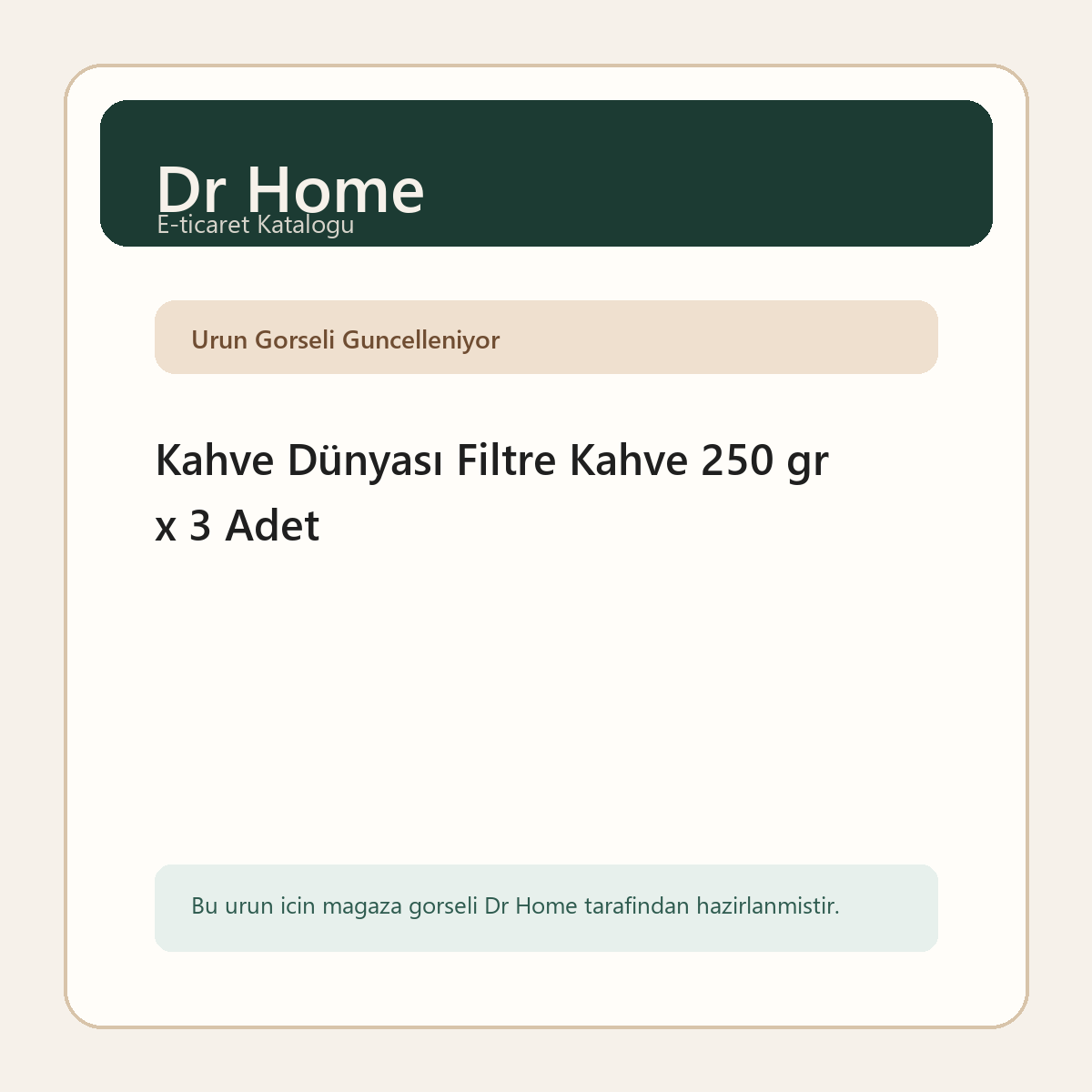Kahve Dünyası Filtre Kahve 250 gr x 3 Adet