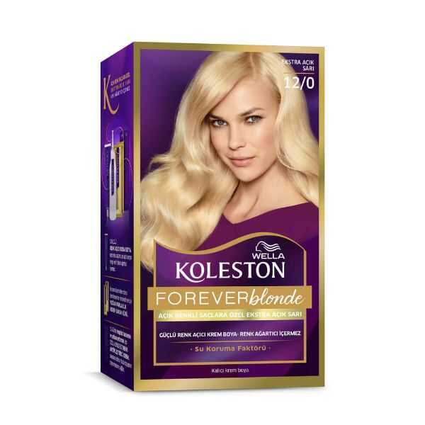 Koleston Kit Saç Boyası 12 0 Çok Açık Doğal Sarı