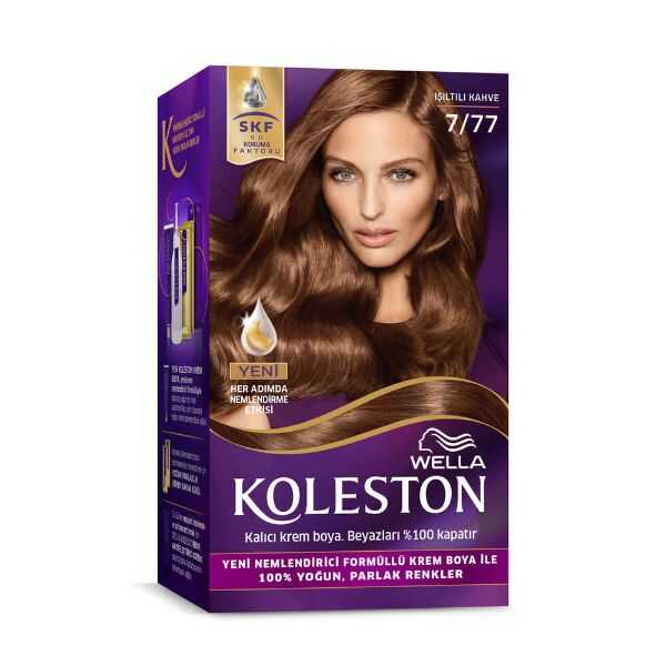 Koleston Kit Saç Boyası 7 77 Işıltılı Kahve