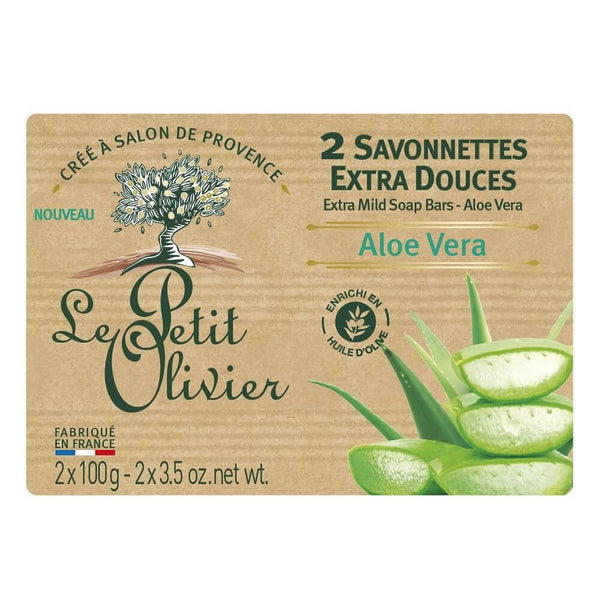 Le Petit Olivier Aloe Vera Traditionnal Soaps 2x100 Gr