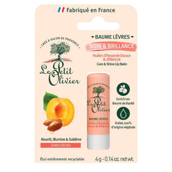 Le Petit Olivier Apricot&Sweet Almond Lipbalm 4 Gr