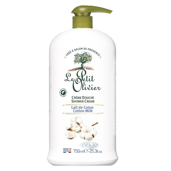 Le Petit Olivier Cotton Milk Shower Cream 750 Ml