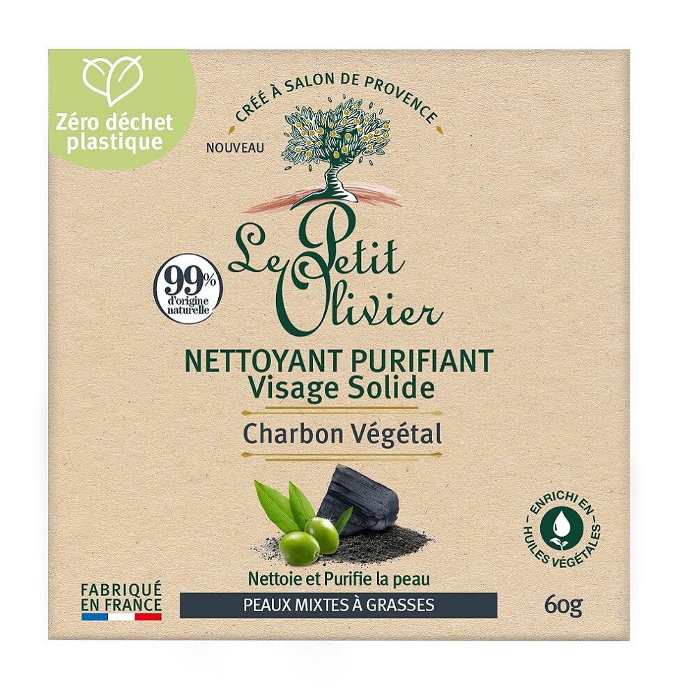 Le Petit Olivier Nettoyant Purifiant Charbon Soap 60 Gr