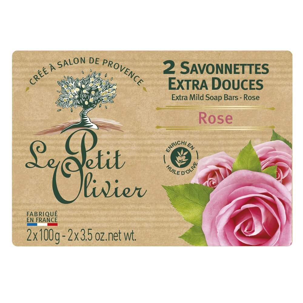 Le Petit Olivier Rose Traditionnal Soaps 2x100 Gr