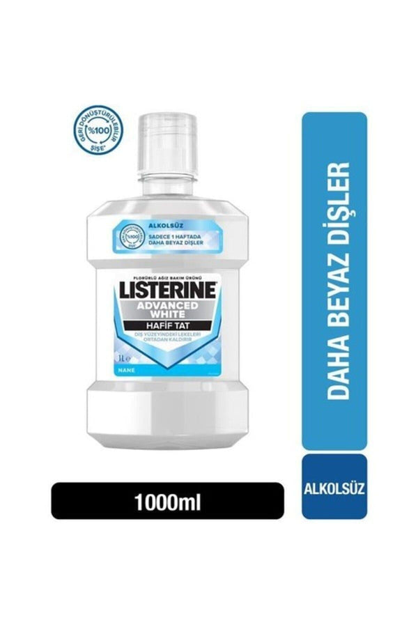 Listerine Advanced White Hafif Tat Ağız Gargarası 1000 Ml