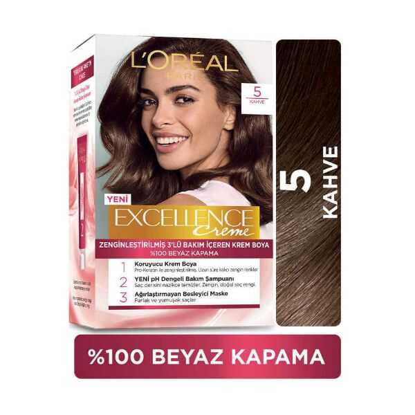 L'Oréal Paris Excellence Creme Saç Boyası 5 Kahve