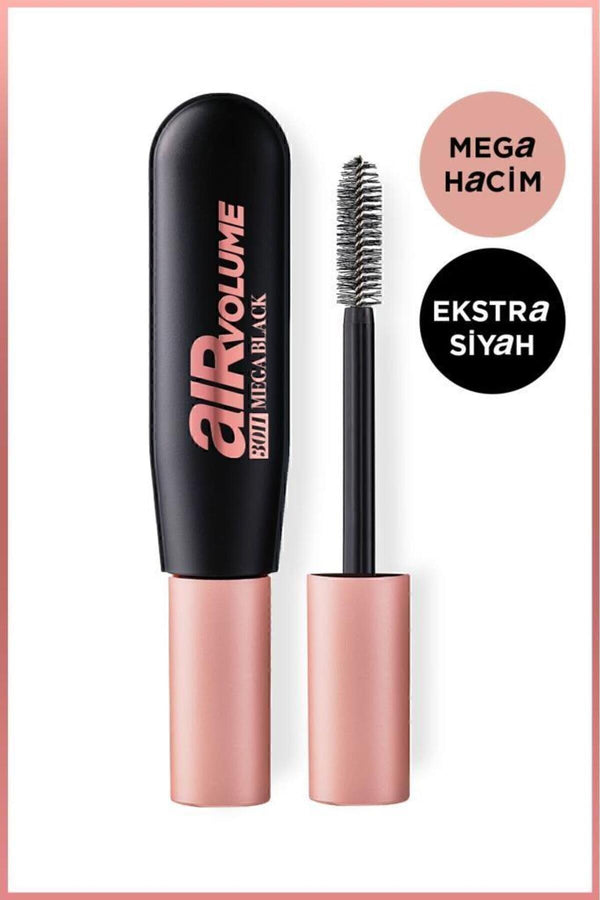 L'Oreal Paris Air Mega Black Maskara – 30 Saate Kadar Kalıcı – Ekstra Siyah & Infaillable Automatic Jel Göz Kalemi