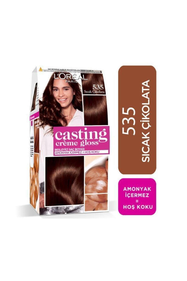 L'Oreal Paris Casting Creme Gloss 535 Sıcak Çikolata Saç Boyası - 3600523302949