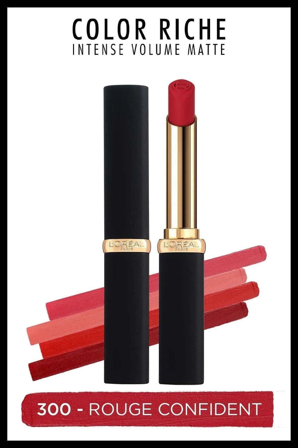 L'Oreal Paris Color Riche Colors Of Worth Intense Volume Matte Ruj - 300 Rouge Confident