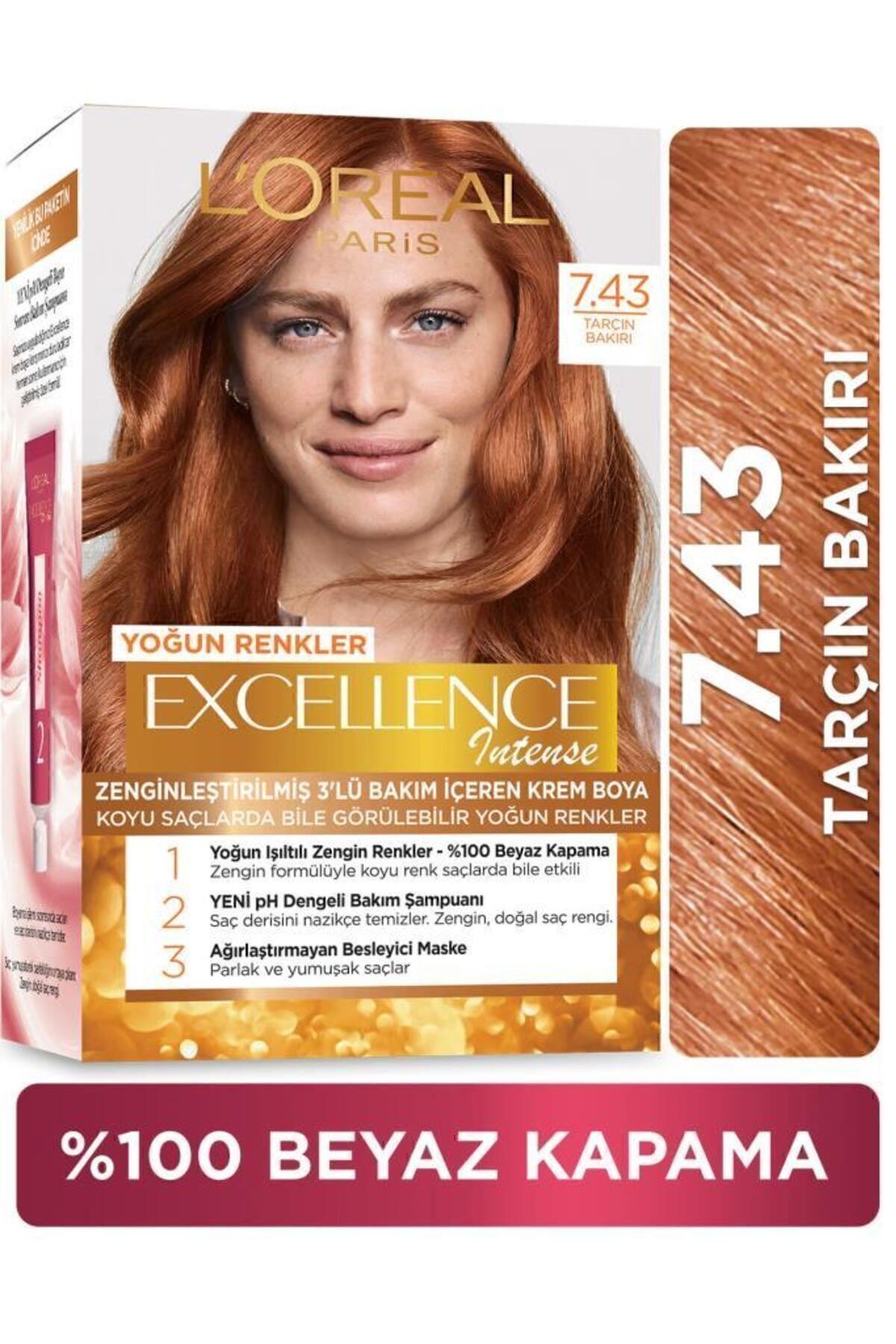 L'Oreal Paris Excellence Intense Saç Boyası 7.43 Tarçın Bakır
