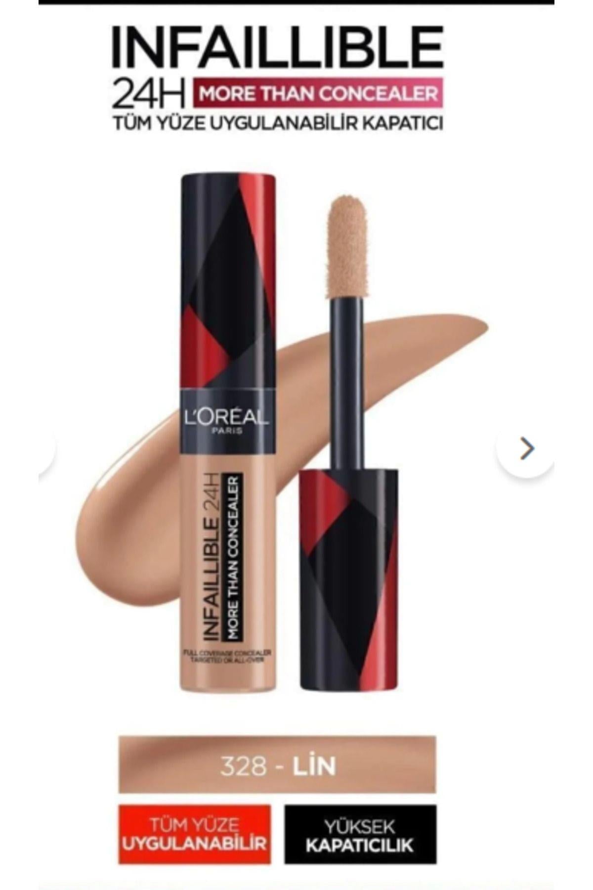 L'Oreal Paris Infaillible 24H Tüm Yüze Uygulanabilir Kapatıcı - 328 Lin
