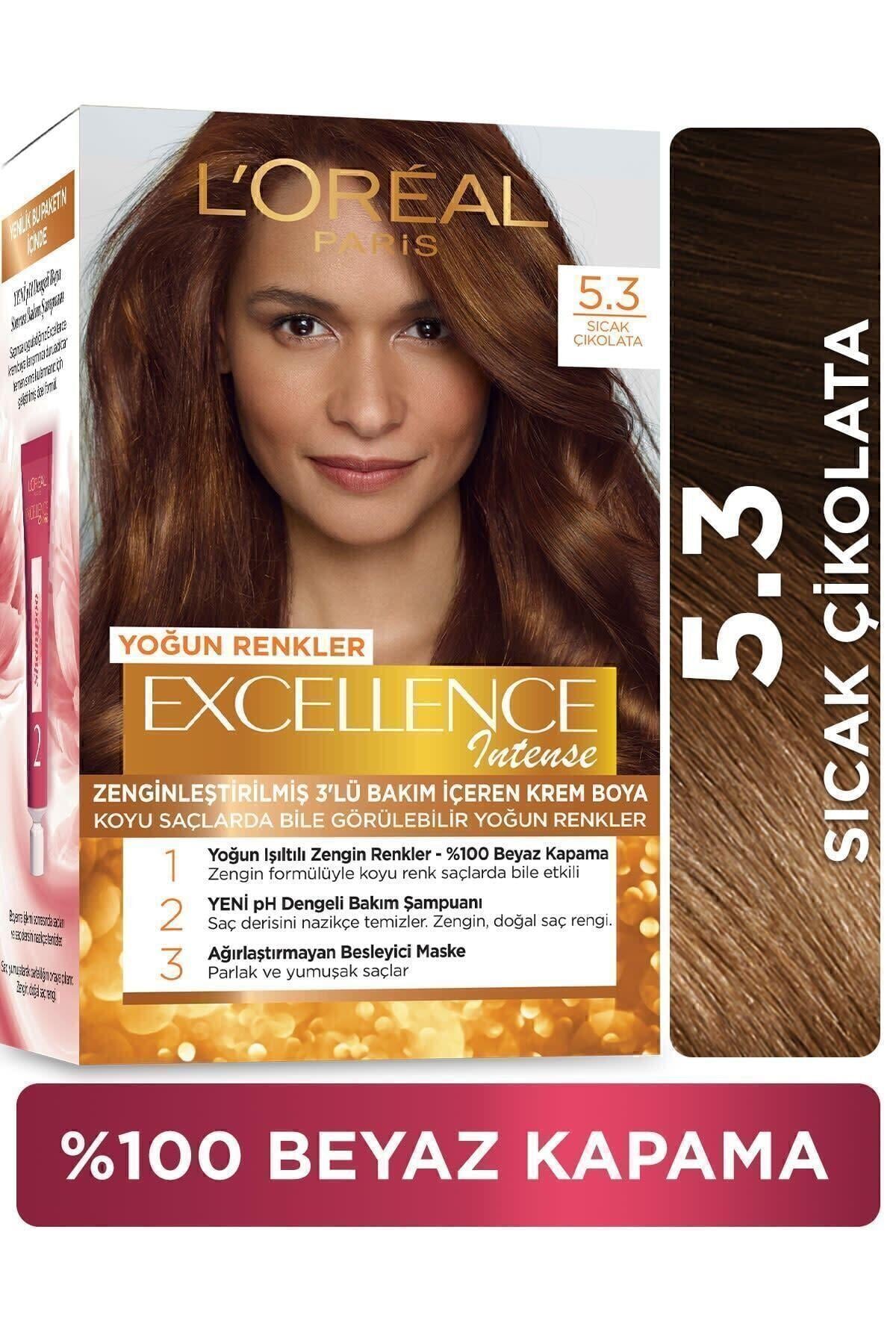 L'Oreal Paris L'oréal Paris Excellence Intense Sıcak Çikolata Saç Boyası 5.3