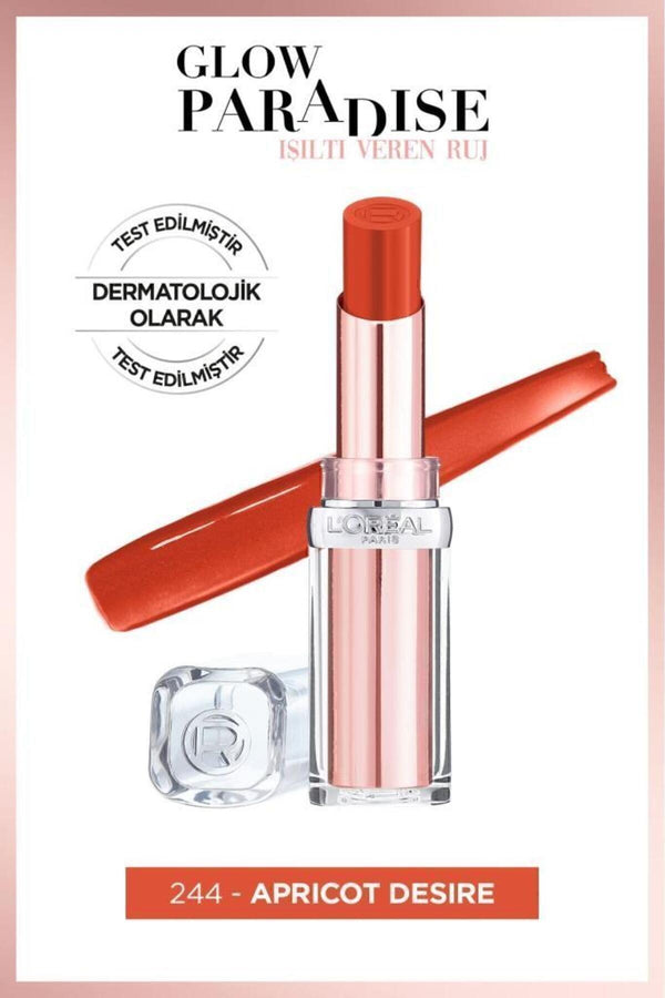 L'Oreal Paris L'oréal Paris Glow Paradise Balm-in-lipstick - Işıltı Veren Ruj 244 Apricot Desire