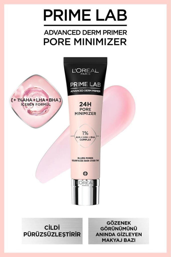 L'Oreal Paris Prime Lab Pore Minimizer Gözenek Küçültücü Aha Ve Bha Içeren Primer - Makyaj Bazı