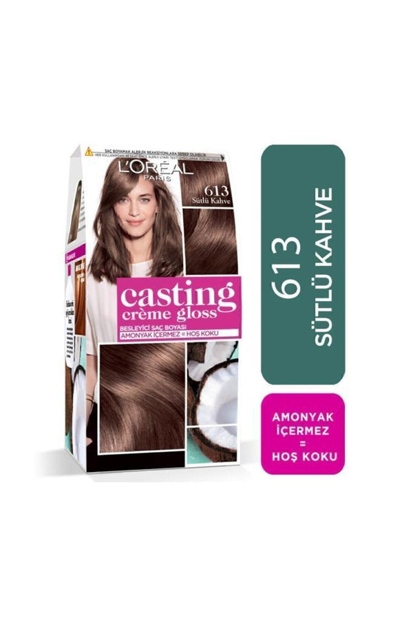 L'Oreal Paris Saç Boyası - Casting Creme Gloss 613 Sütlü Kahve 3600523302888