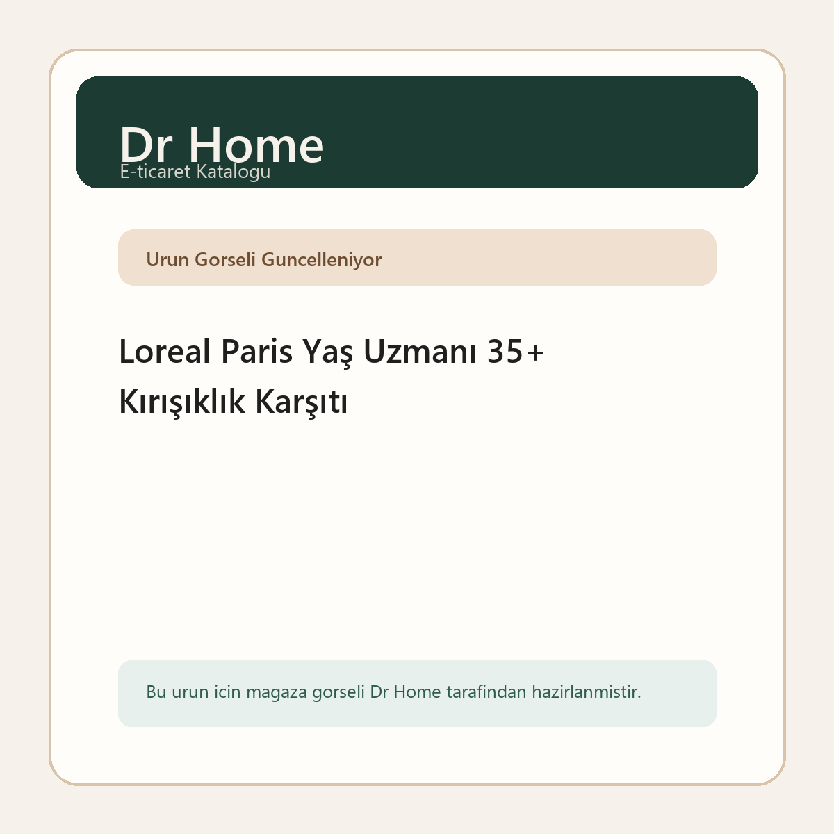 Loreal Paris Yaş Uzmanı 35+ Kırışıklık Karşıtı