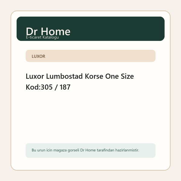 Luxor Lumbostad Korse One Size Kod:305 / 187