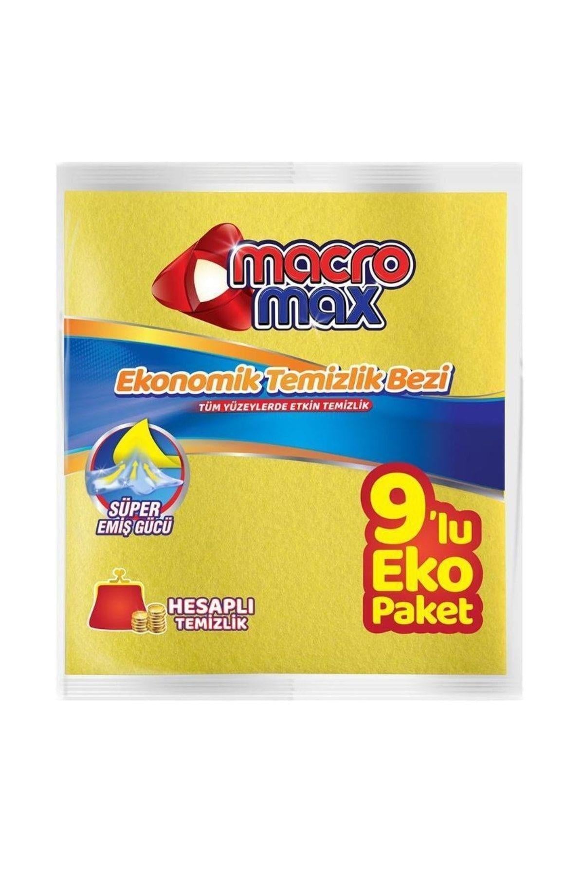 MACROMAX Ekonomik Temizlik Bezi 9'lu