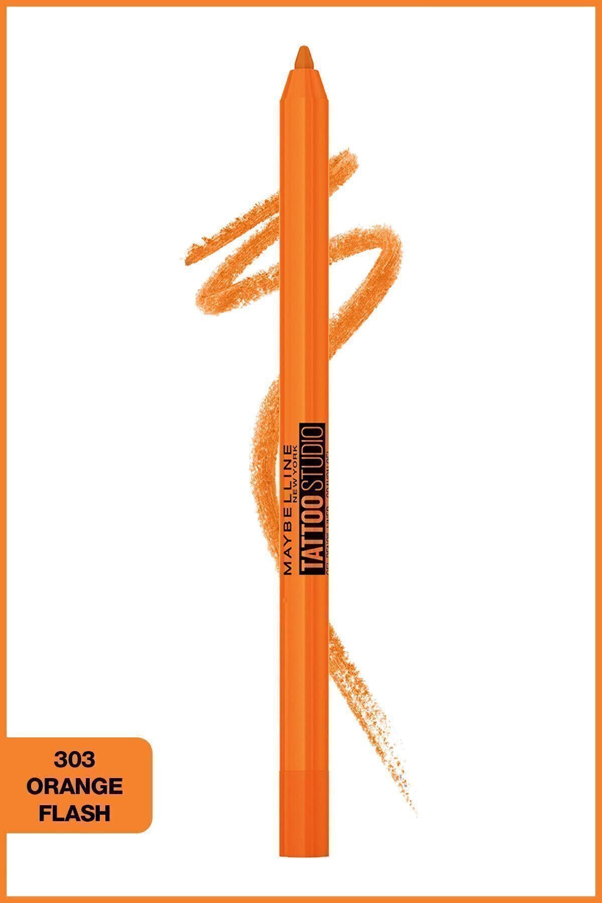 Maybelline New York Tattoo Liner Jel Göz Kalemi - Orange Flash - Turuncu