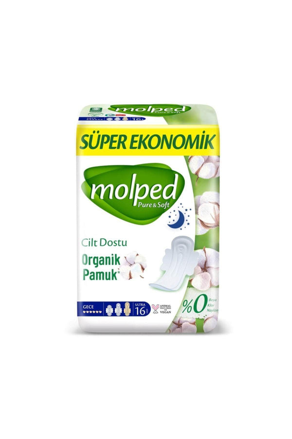 Molped Pure Soft Ekonomik Hijyenik Ped Gece 16 lı Fiyatı