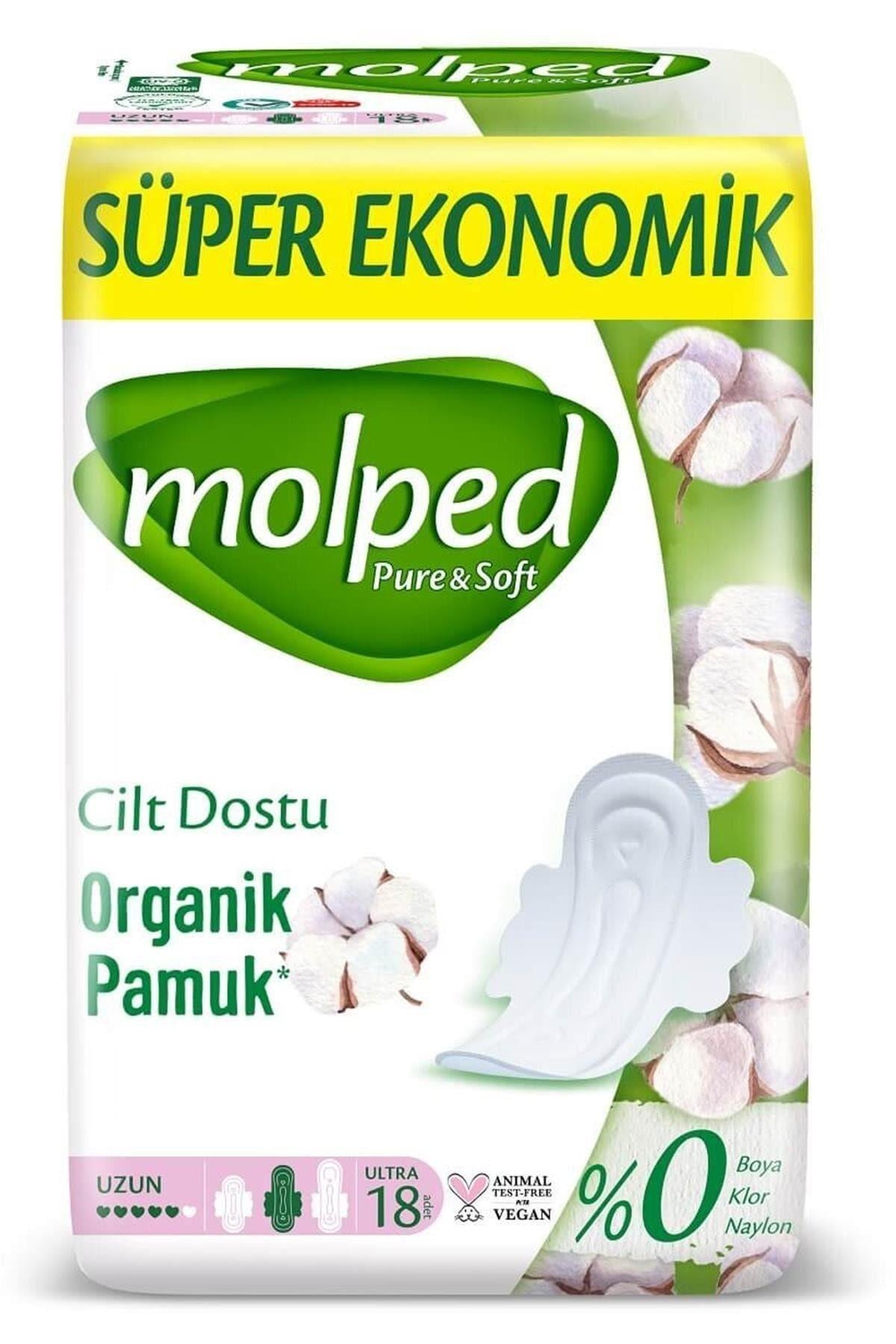 Molped Pure Soft Ekonomik Hijyenik Ped Uzun 18 li Fiyatı
