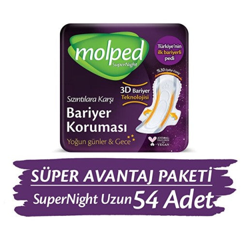 Molped Supernight Hijyenik Ped Uzun 18 li x 3 Adet Fiyatı