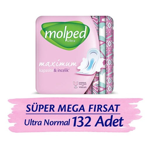 Molped Ultra Anatomik Hijyenik Ped Normal 44 lü x 3 Adet Fiyatı
