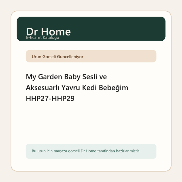 My Garden Baby Sesli ve Aksesuarlı Yavru Kedi Bebeğim HHP27-HHP29