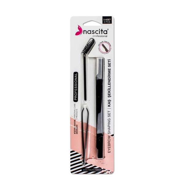 Nascita Mascara Fırçası + Cımbız + Razor 3'lü Set