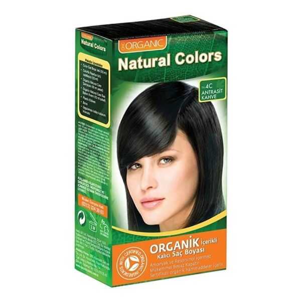 Natural Colors Organik Saç Boyası 4C Antrasit Kahve