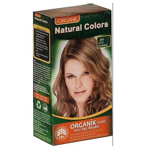 Natural Colors Organik Saç Boyası 8N Açık Kumral