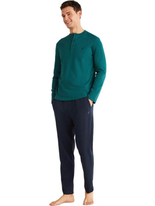 Nautica M813 Erkek Pijama Takımı Yeşil