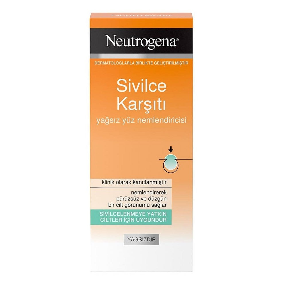 Neutrogena Sivilce Karşıtı Yağsız Yüz Nemlendiricisi Krem 50 Ml