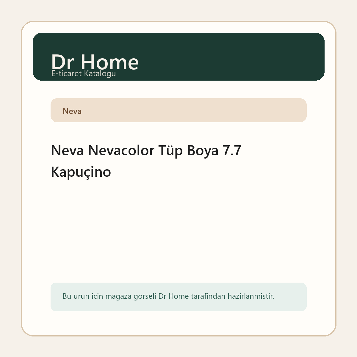 Neva Nevacolor Tüp Boya 7.7 Kapuçino
