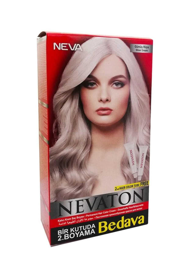 Nevaton Set Saç Boyası Bir Kutuda 2 Boyama Gümüş Rüya