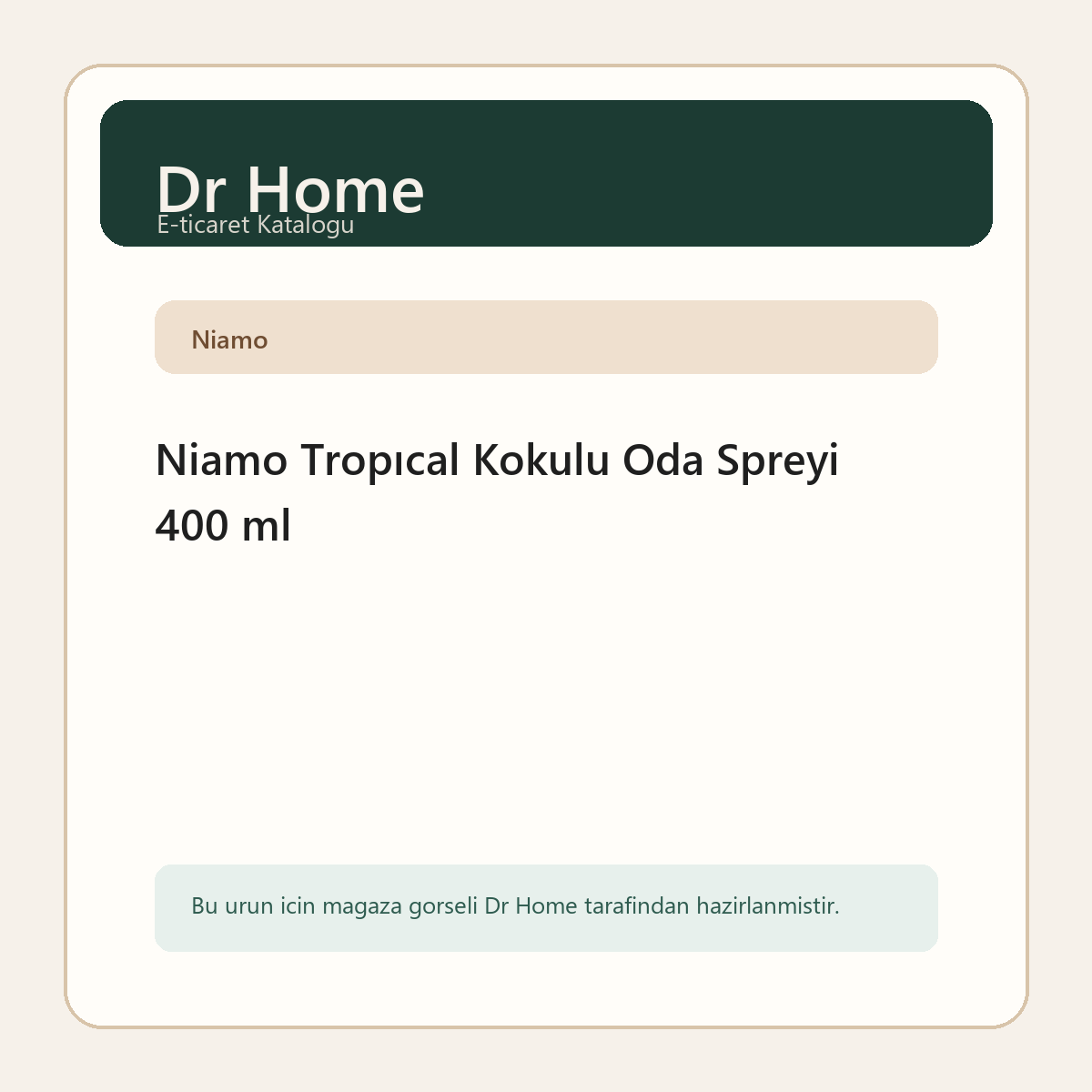 Niamo Tropıcal Kokulu Oda Spreyi 400 ml