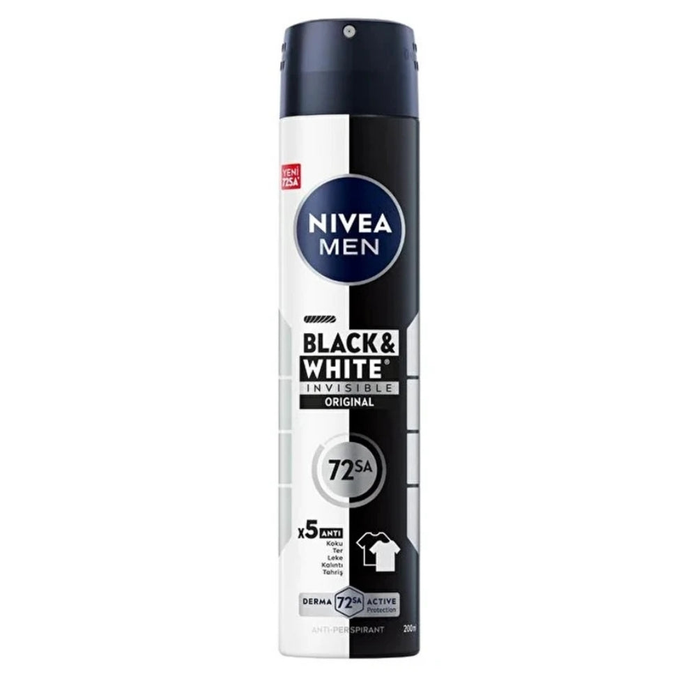 Nivea Black&White Invisible Power Erkek Deodorant 200 Ml