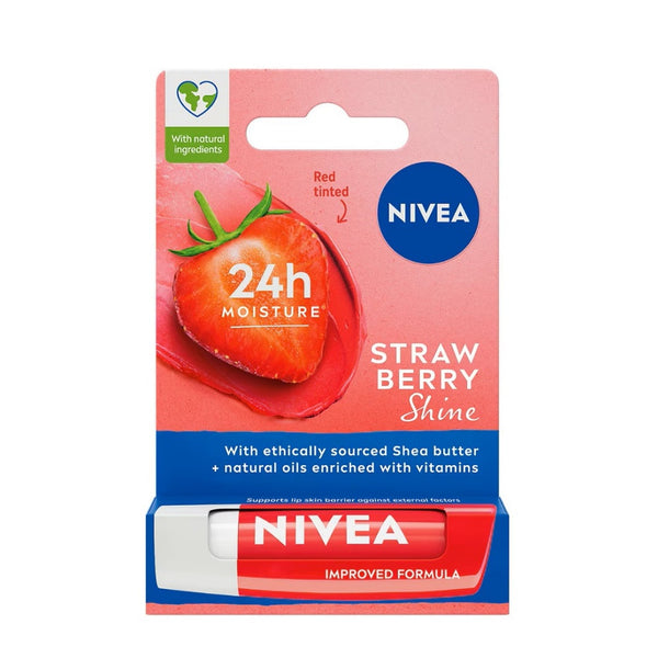 Nivea Fruity Shine Çilek Dudak Koruyucu 4,8 Gr