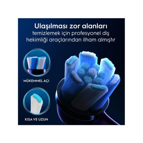 Oral-B iO Ultimate Clean Siyah Diş Fırçası Yedek Başlığı 4 lü