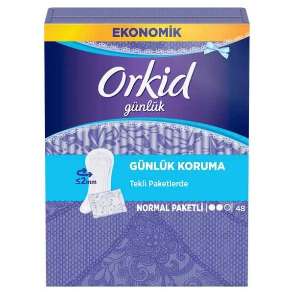 Orkid Günlük Ped Günlük Koruma Dev Ekonomik Paket 48'li