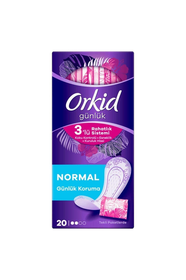Orkid Günlük Ped Günlük Koruma Tekli Paket 20 Ped (TEKLİ PAKETLERDE)