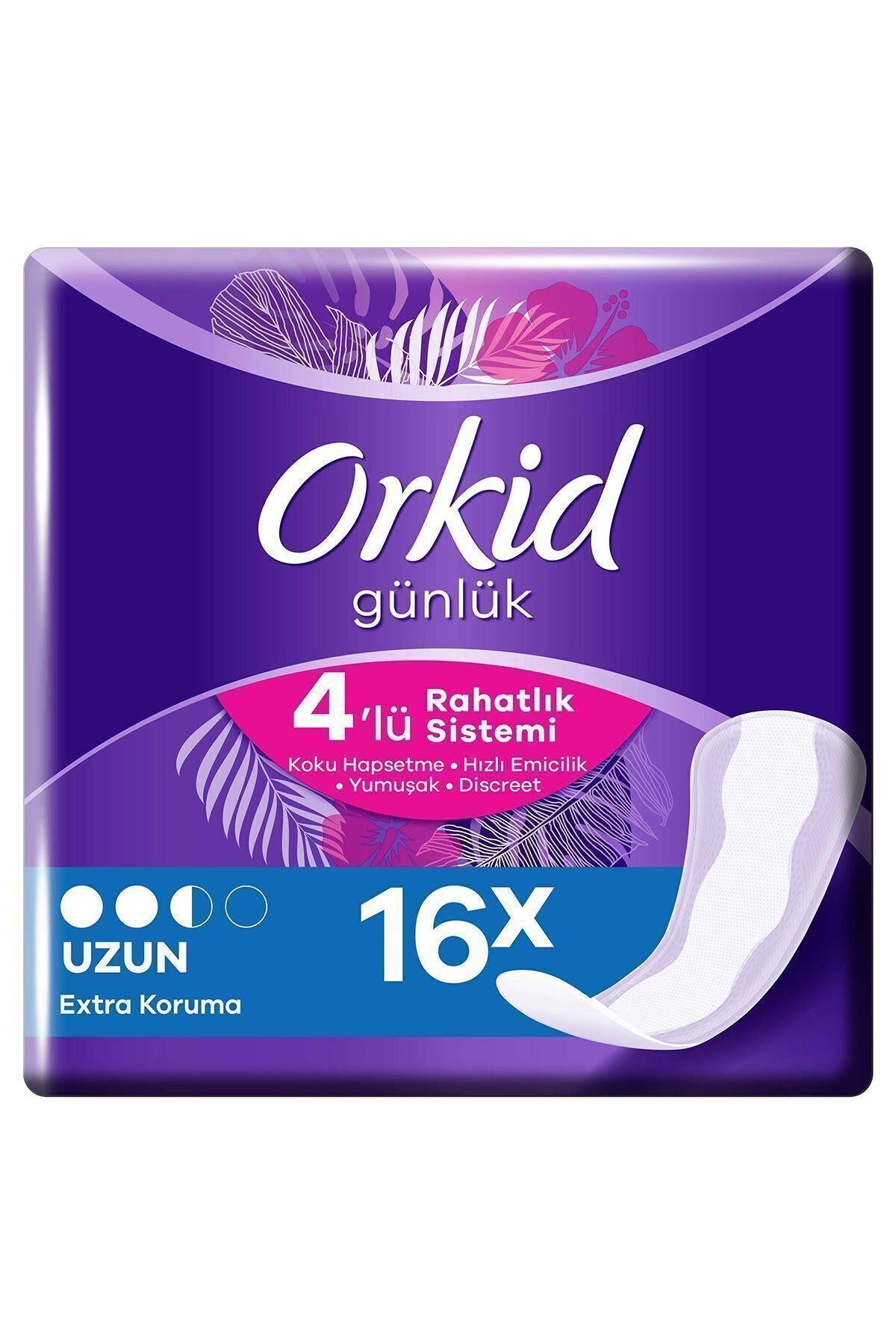 Orkid Günlük Ped Uzun 16 Adet Tekli Paket