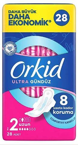 Orkid Hijyenik Ped Ultra Extra Dörtlü Uzun Paket 28'li